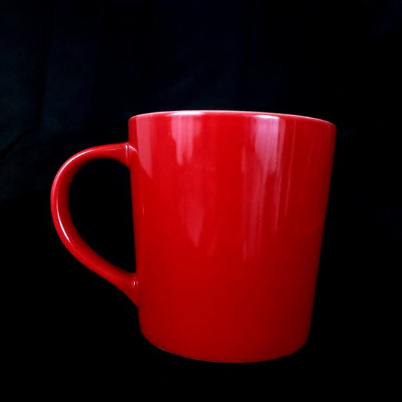 Starbucks 2010 New Bone China Etched Logo Mug 16oz Color Red and White - Picture 3 of 5
